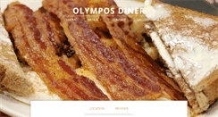 Desktop Screenshot of olymposdiner.com